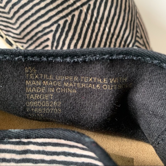 DOLCE VITA Black Stripe Espadrille Flats Size 9.5 - Picture 6 of 6